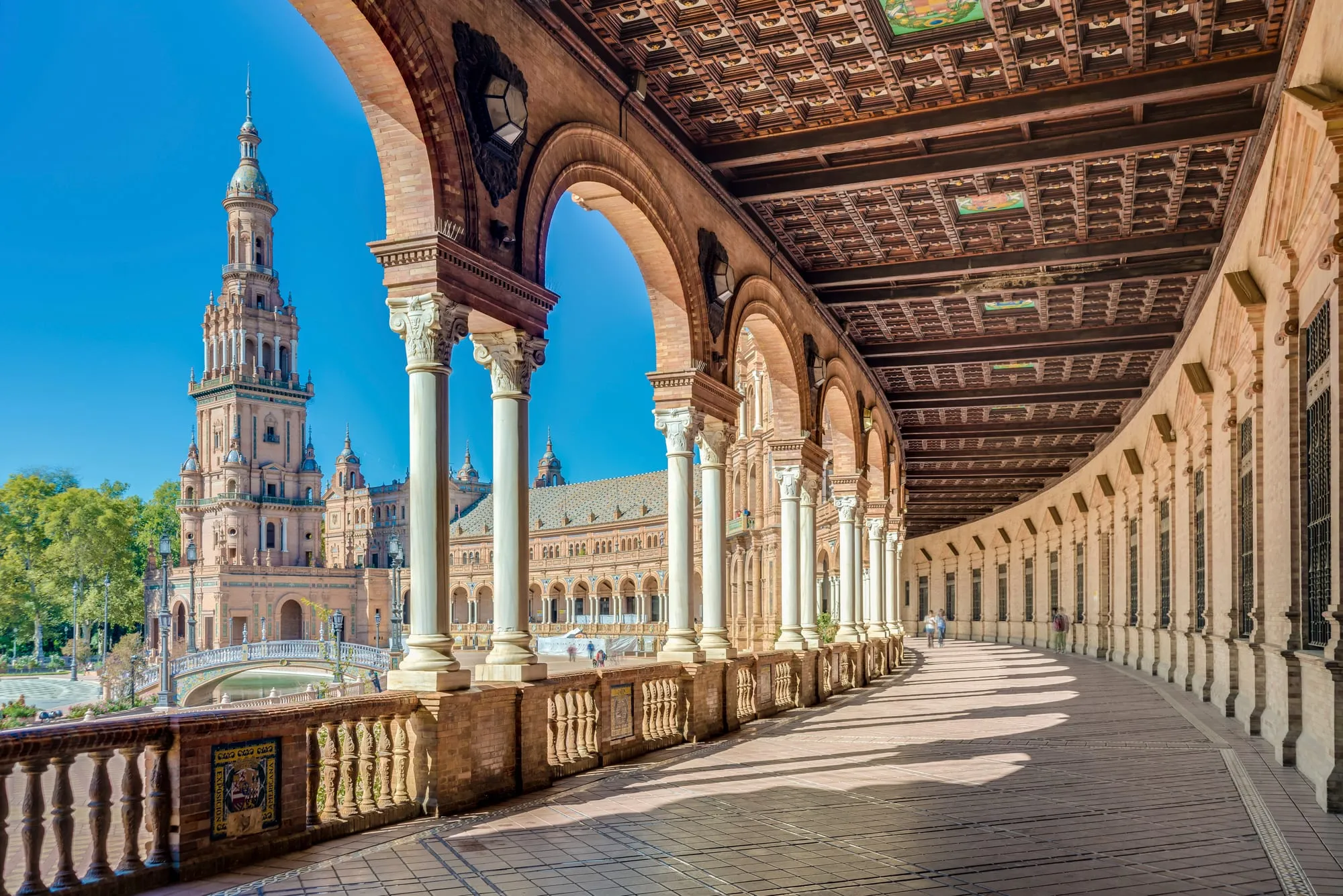 Die Plaza de España in Sevilla