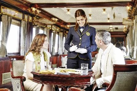 Attentive service in the dining car